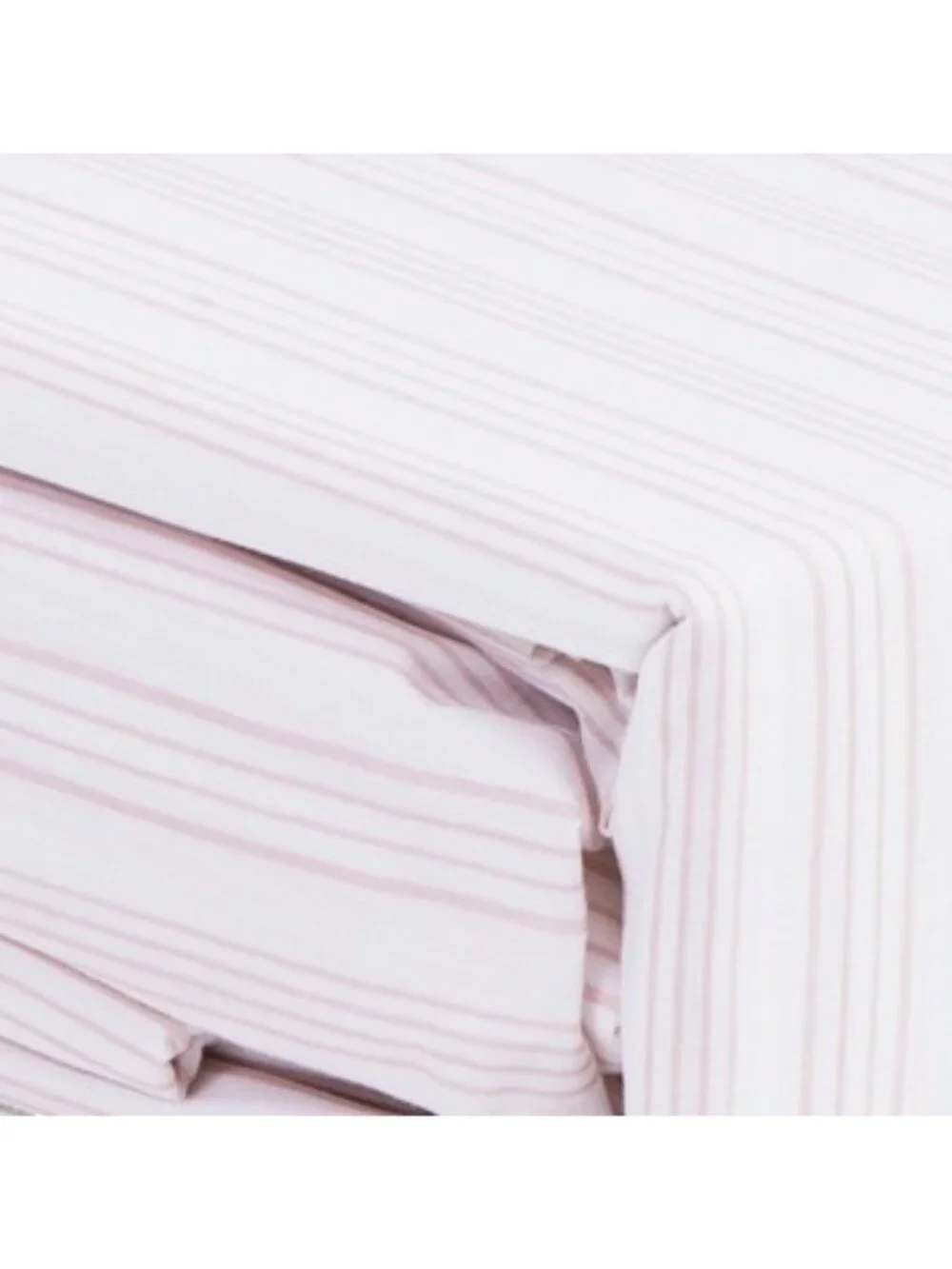 MARTHA STEWART Cotton Percale Striped Sheet Set